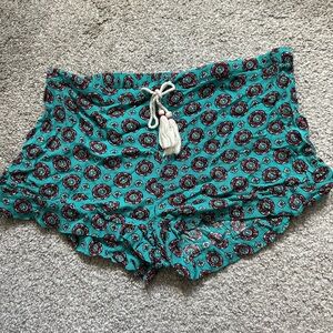 Kendall & Kylie Turquoise Floral Shorts